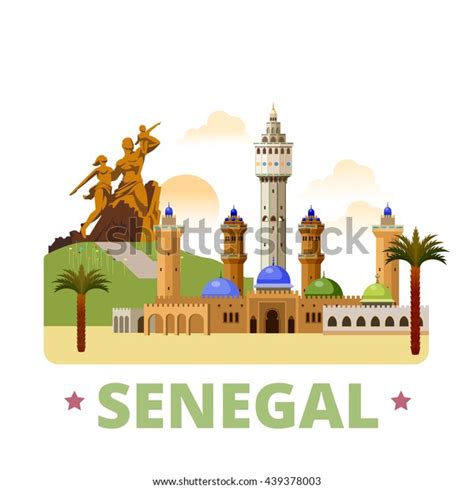 Design De Pays Du Sénégal Dessin Image Vectorielle De Stock Libre De