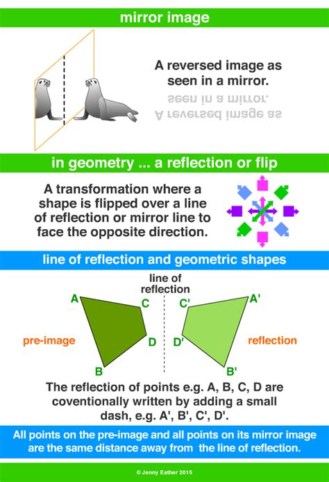 Mirror Image ~ A Maths Dictionary For Kids Quick Reference By Jenny Eather