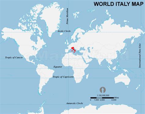Italy Location Map Location Map Of Italy