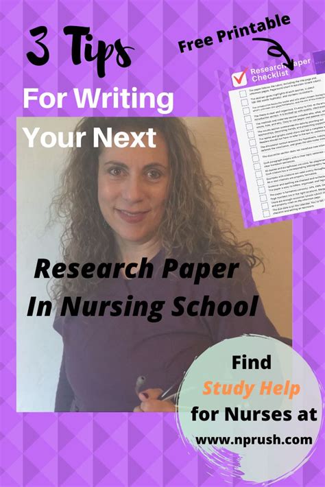 3 Tips For Writing Your Next Research Paper In Nursing School Nursing
