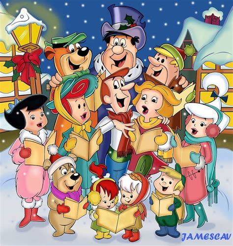 Hanna Barbera Christmas By Jamescav On Deviantart Christmas Cartoons Vintage Cartoon Classic