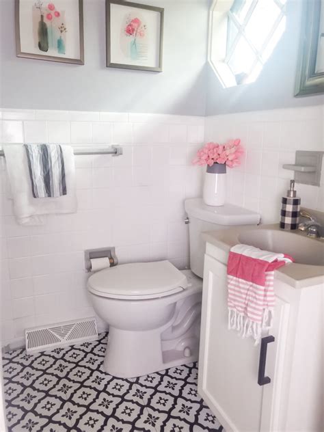 How Our Painted Bathroom Tile Holding Up 8 Month Update Peony Street