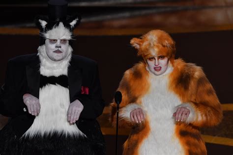See more of james corden on facebook. James Corden And Rebel Wilson Totally Roast 'Cats' While ...