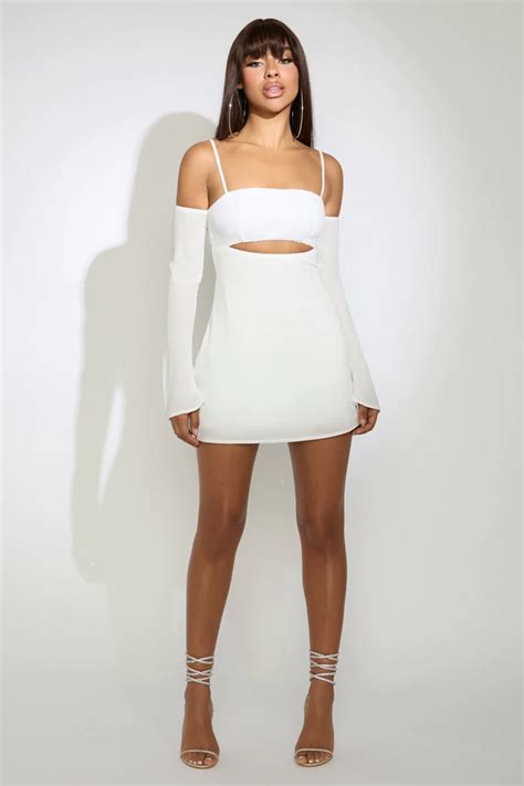 New Luella Mini Dress White Xenia Boutique