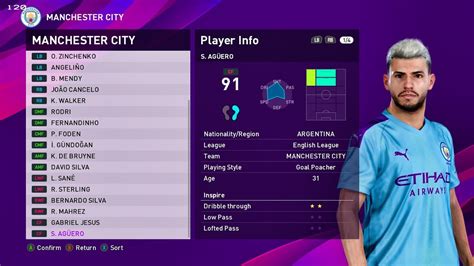 Man city at a glance: Manchester City Players Faces & Ratings | PES 2020 - YouTube