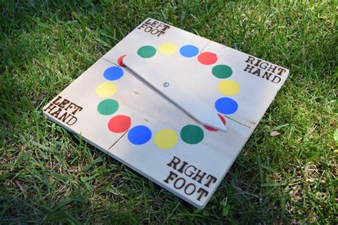 Giant Twister With Traditional Spinner Backyard Games Yard Etsy