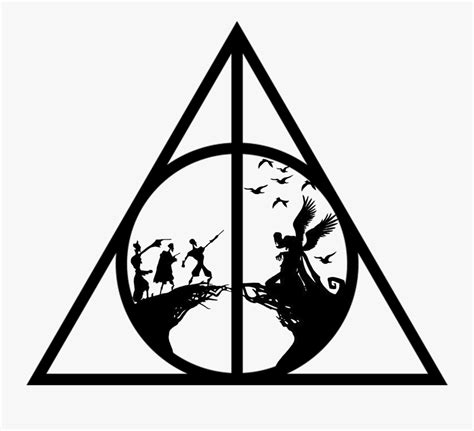 Small 'always' that replaces the initial capital a for the deathly hallows symbol. Deathly Hallows Symbol Harry Potter , Free Transparent ...