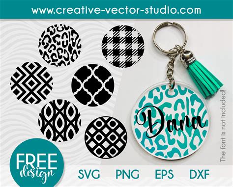 Free Keyring Svg Pattern Creative Vector Studio