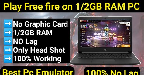 Best Emulator For Free Fire On Pc 2gb Ram No Graphics Card In Hindi