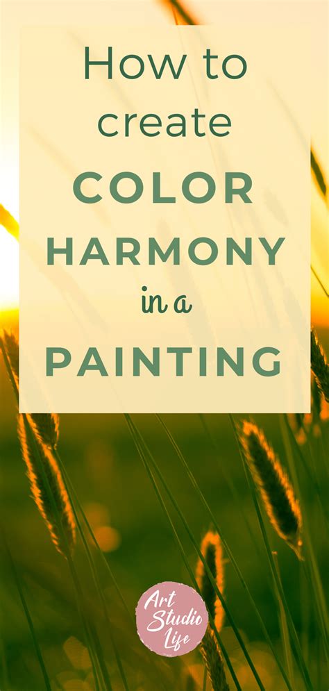 How To Create Color Harmony In Your Painting Landscape Painting