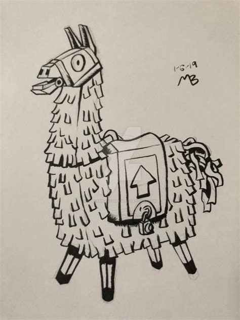 Llama From Fortnite By Blacksnowcomics On Deviantart