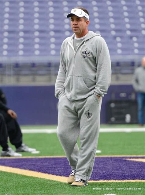 Shawn Peyton Head Coach For New Orleans Saints At Practice In Seattle Washington For A Nfc