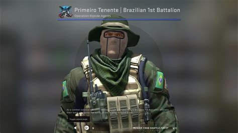 Csgo Ct Agent Primeiro Tenente Brazilian 1st Battalion Include Patch