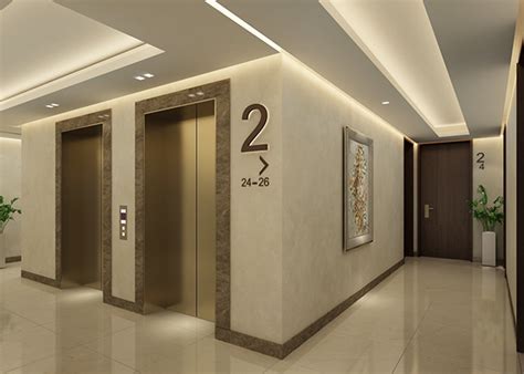 The Lift Lobby And Corridor Images Behance
