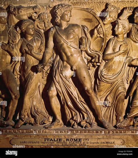 Aquiles Héroes Griego De La Iliada Que Participó En La Guerra De Troya