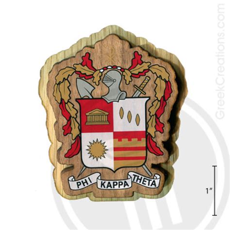 Phi Kappa Theta Large Raised Wooden Crest By Greek Creations