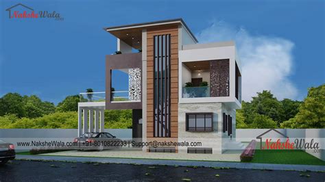 30x40 Sqft Duplex House Front Elevation Design 1200 South Facing