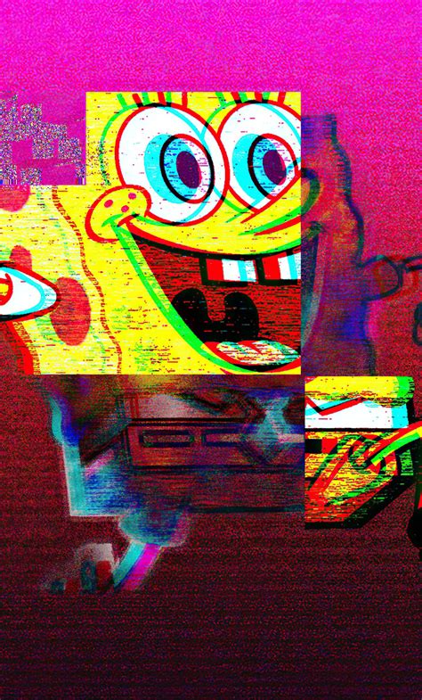 1280x2120 Spongebob Vaporwave 4k Iphone 6 Hd 4k Wallpapers Images