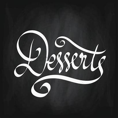 Desserts Vector Dessert Word Cursive Clipart Words