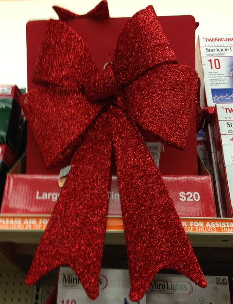 Big Lots Large Lighted Red Christmas Bow Christmas Bows Christmas Bows