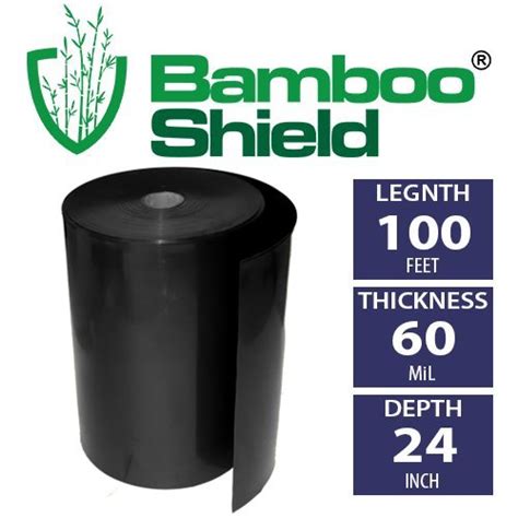 Bamboo Shield 100 Foot Long X 24 Inch Wide 60mil Bamboo Root Barrier