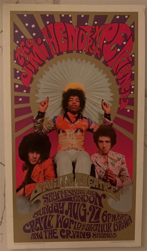 Jimi Hendrix Original Concert Poster Saville Theatre London