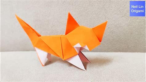 Оригами котик из бумаги | origami paper cat. Cute Origami Cat Instructions - Jadwal Bus