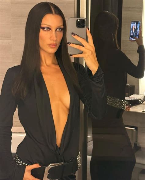 bella hadid follows up that underwear outfit with another bold look—fit for spooky season