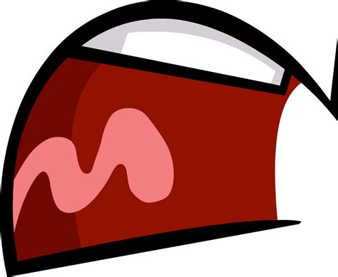 May be used to indicate the spoken word or as an alternative to kiss mark. Big Mouth Smile Cartoon Download - Bfdi Mouth Frown ...