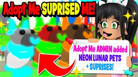 Adopt Me SUPRISED ME With FREE NEONS Roblox Update YouTube