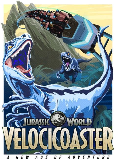 Jurassic World Velocicoaster Poster By Jurassicart1993 On Deviantart