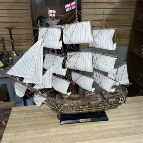Hms Victory Lord Nelson S Flagship Wood Tall Ship Model X Built