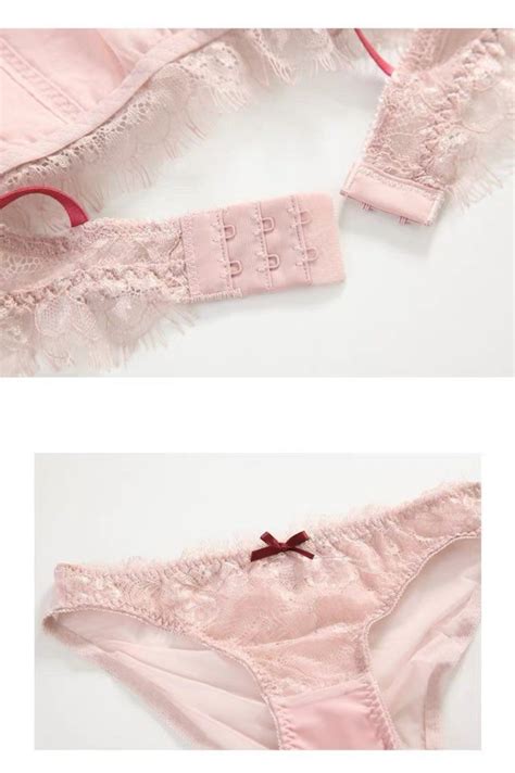 Sexy Light Pink Bra And Panties Set Sexy Lingerie Set Cute Etsy