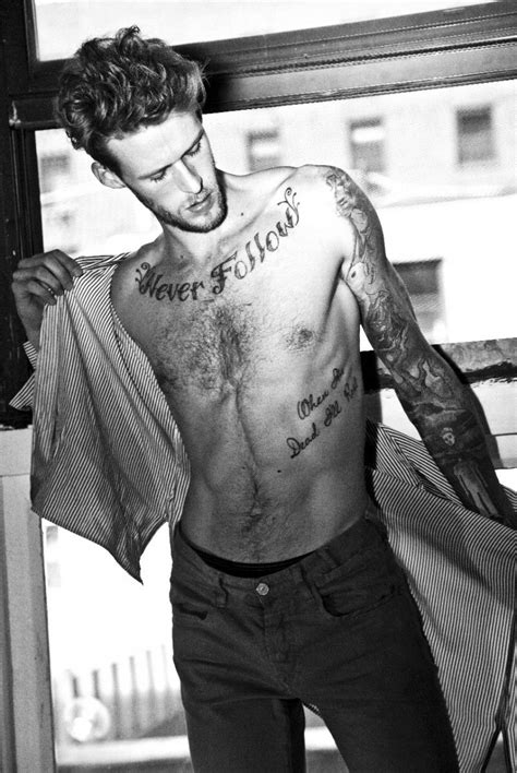 Dustin Kime Reveals His Many Tattoos For Inked Mag Male Models Tattoo Tattoo Models Tattoos