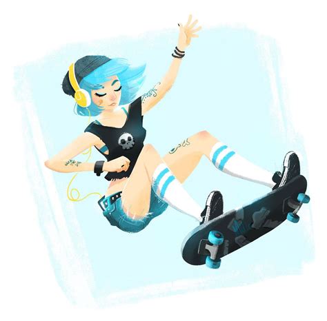 Skater Girlz On Behance Girls Cartoon Art Skateboard Art Character