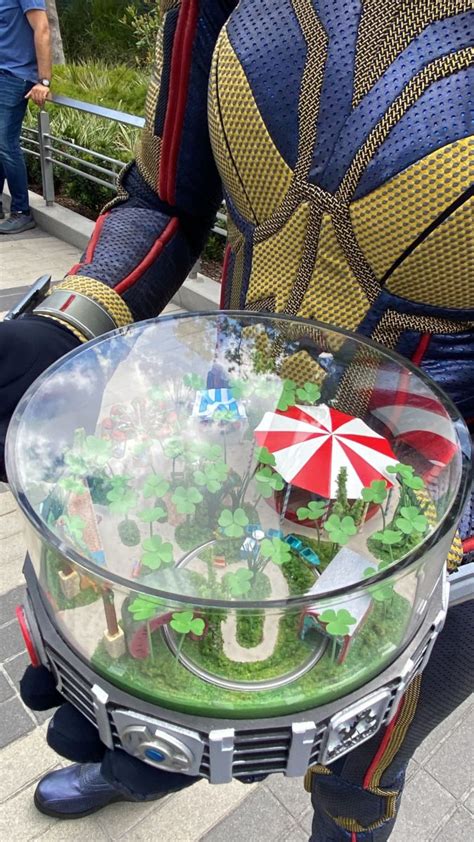 Ant Man And The Wasp Carry Shrunken A Bugs Land Prop Around Avengers