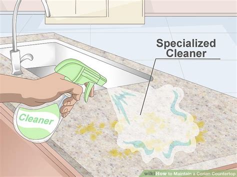 Instructions mix baking soda and hydrogen peroxide together to make a paste. 3 Ways to Maintain a Corian Countertop - wikiHow