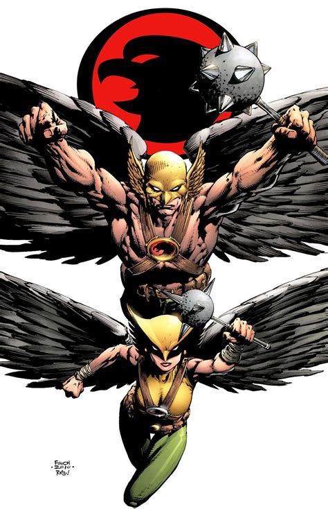 Hawkman And Hawkgirl By David Finch Dc Comics Artwork Hawkman