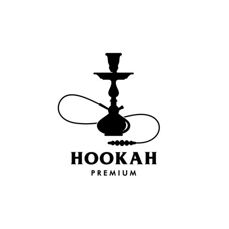 Hookah Logo Icon Vector Isolated Hookah On White Background Arabian