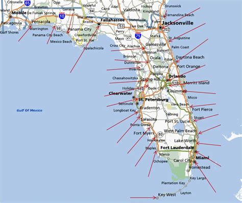 Elgritosagrado11 25 Awesome Map Of Florida West Coast Beaches