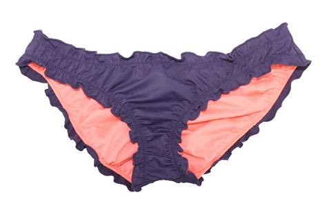 Victorias Secret Cheeky Low Rise Ruffle Ruched Brazilian Bikini Swim Bottom