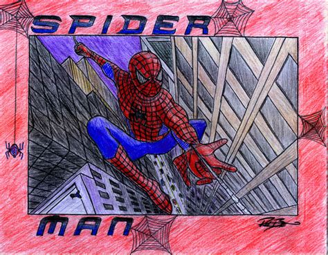 Spiderman Colored Pencil Drawing Colored Pencil Drawing Spiderman