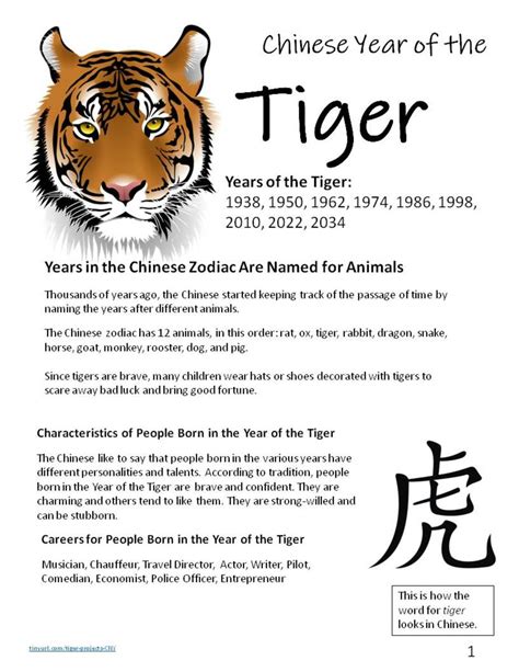 Printable Childrens Activity Sheets For The Chinese Zodiac Year Of The