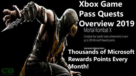 xbox game pass quests overview 2019 how to participate find quests get paid and more youtube