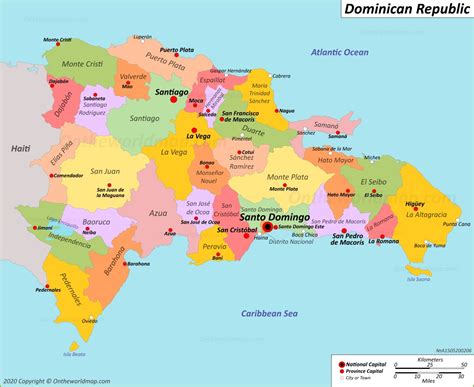 Road Map Of Dominican Republic