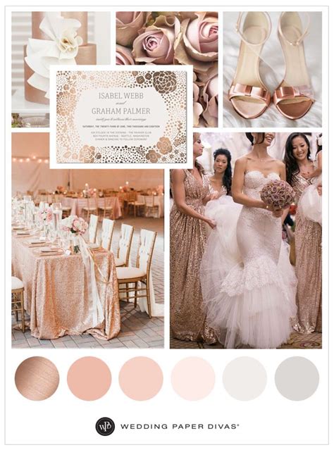 Rose Gold Wedding Ideas And Color Schemes In 2020 Wedding Rose Gold