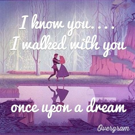 25 favorite lyrics i know you i walked with you once upon a dream love this song disney