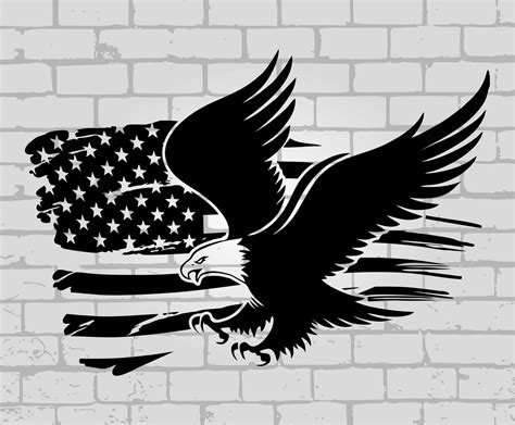 Eagle With Us Flag Svg American Flag Svg Usa Patriotic Svg