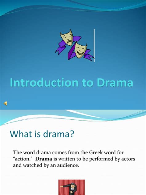 Introduction To Drama Powerpoint Revised 2012 Pdf Play Theatre