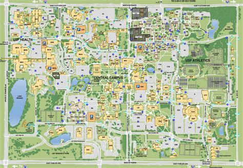 University Of South Florida Campus Map Map